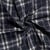 Tissu Tartan touché laine envers doudoune Storia Carreaux sur fond Bleu marine