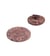 Bouton rond à queue écorces de riz rouge beaujolais