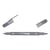 Lot de 6 feutres double pointe 0,8 et 0,3 mm - TOMBOW - Gris - TwinTone