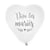 8 Ballons - Forme de cœur - Blanc - Vive les mariés - Décoration - Mariage - A gonfler