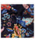 Tissu jersey fleuri sur fond marine de 150 cm de largeur print004 vendu par 50 cm
