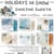 6 papiers scrapbooking 30 x30 cm Craft O' Clock HOLIDAYS IN SNOW