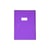 Protège cahier - A4 - 21x29,7cm - Mauve transparent - Avec porte étiquette