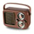 Enceinte Bluetooth Rétro Multifonctionnelle Design Bois Signal Stable 1200mAh YONIS