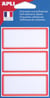 Etiquettes scolaires 34x75 mm 24 u.