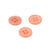 Lot de 3 boutons ronds coquillage 4 trous 11mm beige pierre