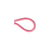 Bobine 25m Cordon tricoté 4.5mm rose fort