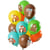 Bouquet 12 Ballons Animaux de la Forêt Multicolore
