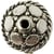 MégaCréa - Perle métal ronde Ø 8 mm Argenté (10 pièces)