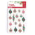 17 stickers boules de Noël époxy