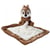 Ecureuil tic doudou plat 21 x 21 cm - peluche disney brun collection tic et tac - nicotoy