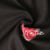 Tissu Maille Polyester Roses brodées sur fond Noir