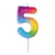 Bougie multicolore - chiffre 5