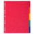 Intercalaires en véritable carte lustrée souple 225g/m2 FSC® avec 5 onglets neutres - Couleurs assorties - x 25 - Exacompta