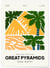 Affiche Egypt Giza | A3 : 29,7x42cm
