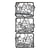 1 planche de stickers autocollants peel off doré NOEL SAPIN RENNE 7051