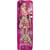 Poupee barbie fashionistas blonde cheveux long - robe rose avec chaussures a talons - mattel - hbv15