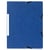 Chemise à élastiques 3 rabats carte marbrée recyclée 355g/m2 - A4 - Bleu - x 50 - Exacompta