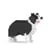 Mini Border Collie noir Taille standard | JEKCA | 14 ans et +