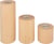 3 bougeoirs recto / verso en bois - Artemio