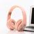 Casque Audio Bluetooth 4.2 Or Super Basse Avec Contrôle Complet Et Lecture Musique Rose YONIS