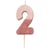 Bougie 2 Glitter Rose Gold