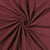 Tissu Jersey Coton uni Rouge Bordeaux