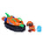 Figurine à jouer - Spin Master - Pat Patrouille - Zuma avec Hovercraft et bébé Ankylosaurus