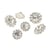 Bouton strass blanc