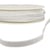 Bobine 30m Elastique métal lisière 10mm Blanc/argent