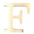 Lettre F - 11.5 cm - bois - Artemio