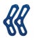Bloqueurs de chaussettes Aqua 41+ - Knitpro Du 41 et + bleu