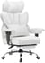 Chaise de bureau ergonomique - COMHOMA - Cuir PU blanc