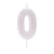 Bougie Iridescent Chiffre 0 (7 cm)