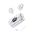 Ecouteurs Bluetooth Sans Fil Étanches 5h Autonomie Type-C Noir Blanc YONIS