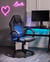Siège de gaming Cuir PU Bleu marine FIGHTER - Beliani