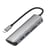 Avizar Hub 6en1 HDMI4K SD Micro-SD USB3.0 USB-C vers USB Type-C Gris