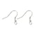 10 attaches boucles d'oreilles pendantes 18 mm - Argenté