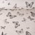 Tissu Toile de Coton Lin Papillon noir sur fond Naturel