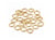 20 anneaux de jonction 4 mm Plaqué Or 18 carats Acier inoxydable 304 ouverts connecteurs