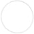 Cercle nu en métal, d 12 cm, blanc, 1 pièce