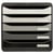 Module de classement Big Box Plus 5 tiroirs Shades of Grey - Nuances de gris - Exacompta