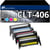 123CONSOMMABLES - P406C - Toner Compatible avec Samsung Xpress C460W CLX 3300 3305 3305W C467W CLT-406S (Noir/Cyan/Magenta/Jaune) - 123CONSOMMABLES
