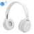 Qualité Sonore Hifi Casque Bluetooth Macaron Autonomie Longue Durée Support Appels Micro SD AUX 3.5mm Blanc YONIS