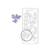 Planche de stickers peel off lavande papillons