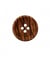 Bouton bois rayé 4 trous 12 à 25mm - Prym 12mm Brun moyen