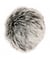 Pompons Premium Fausse Fourrure - 10cm de diamètre - Rico Design 27 Gris Argent