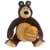Peluche ours michka 27 cm avec le tonneau de miel - collection masha et michka - doudou enfant - NICOTOY