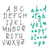 Gabarit de découpe pour machine - Sizzix - Alphabet Emily Tootle