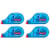 Rouleau correcteur Tipp-Ex Pocket Mouse - 4,2 mm x 10 m - Lot de 4